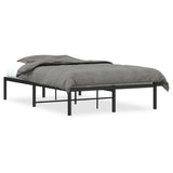 Metal Bed Frame without Mattress Black 120x200cm 373653