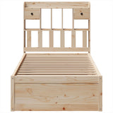 Bed Frame without Mattress 90x200 cm Solid Wood Pine 3323503