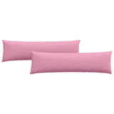 Sofa Pillows 2 pcs Pink 145 x 40 cm Fabric 42013840