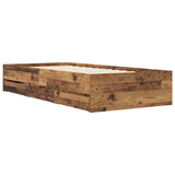 Bed Frame with Storage Old Wood 80 x 200 cm Engineered Wood 3429608