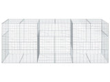 Gabion Basket with Cover 300x100x150 cm Galvanised Iron 3295215