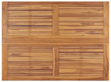 5 Piece Folding Outdoor Dining Set Solid Wood Teak 3096576