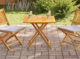 Table Top Teak Solid Teak Wood 60x60 cm Durable Teak Table Top 48988