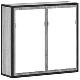 Bathroom Mirror Cabinet Grey Sonoma 65x20x60 cm Engineered Wood 849257