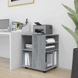 Rolling Cabinet Grey Sonoma Engineered Wood Standard Rollable 815970