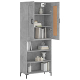 Highboard Concrete Grey 69,5x34x180 cm Engineered Wood 3200069