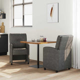 Dining Chairs with Wheels 2 pcs Black 57 x 67 x 95 cm 42017839