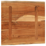 Table Top 60x60x3.8 cm Rectangular Solid Wood Acacia Live Edge 370642