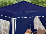 Pop-up Party Tent 195 x 195 x 245 cm Blue Oxford Fabric 42019736