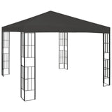 Gazebo with LED String Lights 3x3 m Anthracite 3070322
