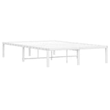 ZNTS Metal Bed Frame without Mattress White 120x190cm 373670