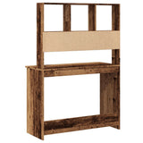 Desk with Shelves Old Wood 102x45x148 cm Engineered Wood 855834