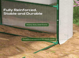 8 x 6ft Walk-In Greenhouse, with Shelves - White T3398P322097