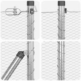 Welded Wire Fence with Concrete Base 10 x 1 m 3353762