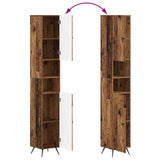 3 Piece Bathroom Cabinet Set BREDA Old Wood Engineered Wood 3417484