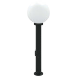Bollard Light with Outlet 80 cm Black IP44 4006119