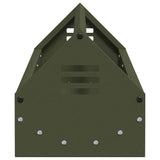Chicken Feeding Trough Olive Green 108 x 20.5 x 20 cm 874613