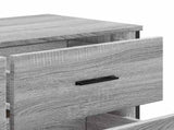 Chest of Drawers Grey Sonoma 91x35.5x74.5 cm Engineered wood 3295305