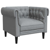 Sofa Light Grey 78.5 x 74.5 x 74.5 cm Polyester 42013004