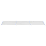 ZNTS Door Canopy Grey and Transparent 358.5x90 cm Polycarbonate 153695