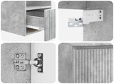 Bathroom Furniture Set 2 pcs Concrete Grey Engineered Wood 3404047