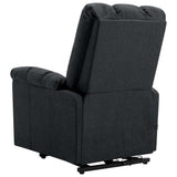 Stand-up Massage Recliner Dark Grey Fabric 321784