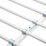 Bunk Bed with Table without Mattress White Metal 90x200 cm 287906