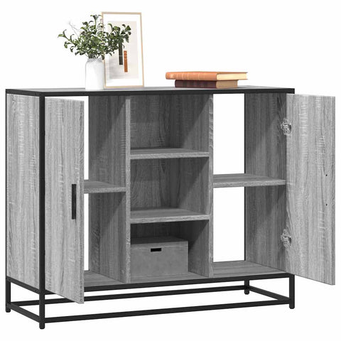 ZNTS Sideboard Grey Sonoma 92x35x76 cm Engineered Wood 849017