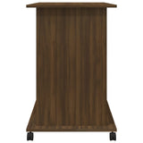 Computer Desk Brown Oak 80x50x75 cm Engineered Wood 815545