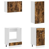 Kitchen Unit LYON 8 pcs Smoked Oak Engineered Wood 3438207