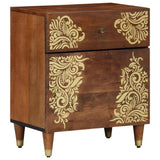 Bedside Cabinet with Door Honey Brown 50 x 33 x 60 cm 4018744