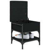 Shoe Bench Black 42x42x45 cm Engineered Wood 835182