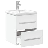 Bathroom Sink Cabinet with Built-in Basin White 3278755