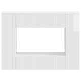 Console Table High Gloss White 101 x 29 x 74 cm Engineered Wood 899881