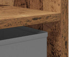 Bedside Table 2 pcs Old Wood 35 x 32 x 68.5 cm Engineered Wood 8000641
