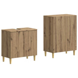 2 Piece Bathroom Cabinet Set ARNHEM Artisan Oak Engineered Wood 3417611