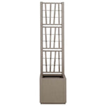Garden Planter Grey 36 x 36 x 140 cm Polypropylene 42006501