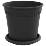 Plant Pots 24 pcs Black 17 x 14 cm Plastic 3403268