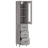Highboard Grey Sonoma 34,5x34x180 cm Engineered Wood 3199255