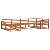 Outdoor Sofa Set 6 pcs Natural Solid Acacia Wood 3367822