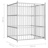 ZNTS Outdoor Dog Kennel 150x150x185 cm 144618