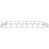 Dog Kennel Black 54 m Steel 3082172