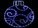 LED Sign Bauble LOVIISA 160 LEDs Blue 55 x 65 cm 42053470