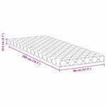Mattress with Coconut Layer White 200 x 80 cm PU Foam 4106380