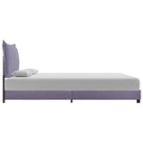 Bed Frame without Mattress Light Grey Fabric 135x190 cm Double 281166