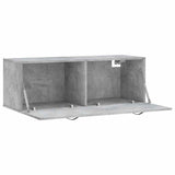 Wall Cabinet Concrete Grey 100x36.5x35 cm Engineered Wood 830128
