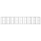 Outdoor Dog Kennel Galvanised Steel 21,78 m 3082289
