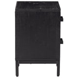 Bedside Cabinets 2 pcs Black 36x30x45 cm Solid Wood Pine 3120339