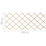 Trellis Fences 5 pcs Solid Firwood 180x80 cm 316422