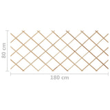Trellis Fences 5 pcs Solid Firwood 180x80 cm 316422